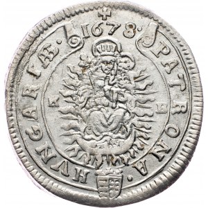 Leopold I., 15 Kreuzer 1678, KB, Kremnitz