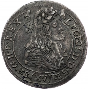 Leopold I., 15 Kreuzer 1678, KB, Kremnitz