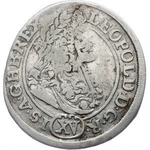 Leopold I., 15 Kreuzer 1691?, KB, Kremnitz