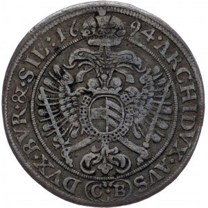 Leopold I., 15 Kreuzer 1694, CB, Brieg