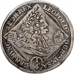 Leopold I., 1/4 Thaler 1695, KB, Kremnitz