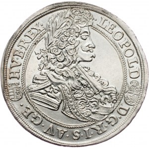Leopold I., 1/2 Thaler 1698, KB, Kremnitz