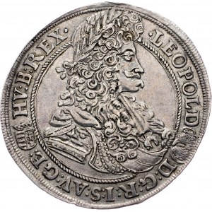 Leopold I., 1/2 Thaler 1698, KB, Kremnitz