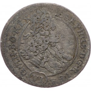 Joseph I., 6 Kreuzer 1708, CB, Brieg