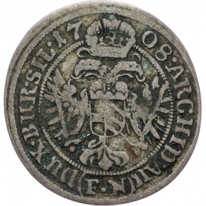 Joseph I., 3 Kreuzer 1708, FN, Breslau