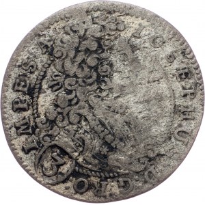 Joseph I., 3 Kreuzer 1708, Prague