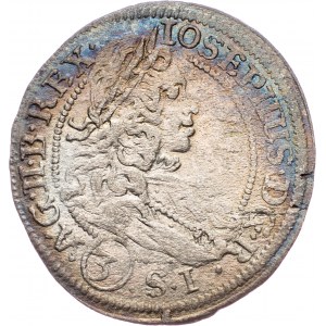 Joseph I., 3 Kreuzer 1709, FN, Breslau