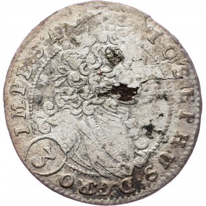 Joseph I., 3 Kreuzer 1711, Prague