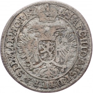 Charles VI., 3 Kreuzer 1715, Prague