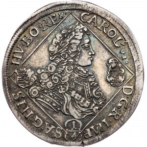 Charles VI., 1/4 Thaler 1716, NB, Nagybanya