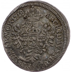 Charles VI., 3 Kreuzer 1718, Prague