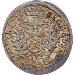 Charles VI., 3 Kreuzer 1728, Prague