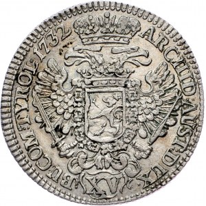 Charles VI., 15 Kreuzer 1732, Prague