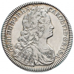 Charles VI., 1/4 Thaler 1734, Hall