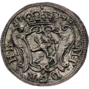 Maria Theresia, 1/2 Kreuzer 1744, Prague