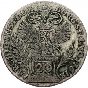 Maria Theresia, 20 Kreuzer 1761, Prague