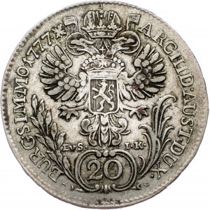 Maria Theresia, 20 Kreuzer 1777, Prague