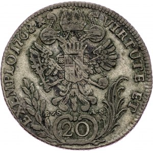 Joseph II., 20 Kreuzer 1768, Prague