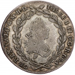 Joseph II., 10 Kreuzer 1773, F, Hall