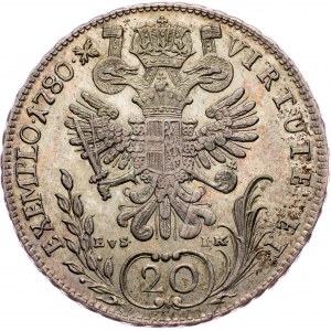 Joseph II., 20 Kreuzer 1780, Prague