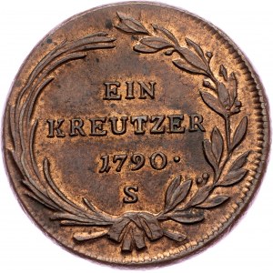 Joseph II., 1 Kreuzer 1790, S, Smolnik