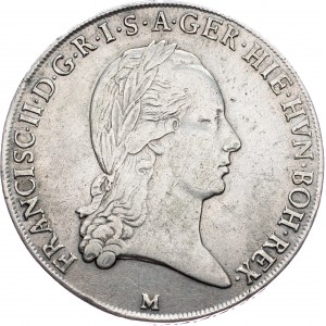 Franz I. (II.), 1 Thaler 1792, M, Milan