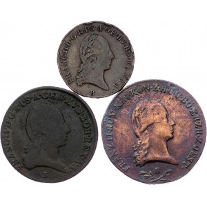 Franz I. (II.), 1, 3, 6 Kreuzer 1800