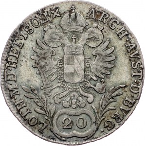 Franz I. (II.), 20 Kreuzer 1802, C, Prague