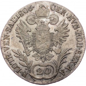 Franz I. (II.), 20 Kreuzer 1806, C, Prague