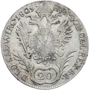 Franz I. (II.), 20 Kreuzer 1809, B, Kremnitz