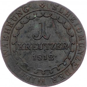 Franz I. (II.), 1 Kreuzer 1812, B, Kremnitz