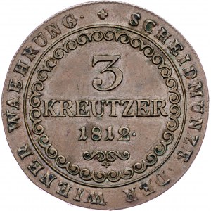 Franz I. (II.), 3 Kreuzer 1812, B, Kremnitz