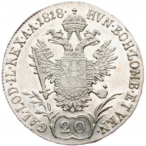 Franz I. (II.), 20 Kreuzer 1818, Vienna