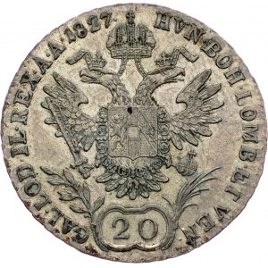 Franz I. (II.), 20 Kreuzer 1827, C, Prague
