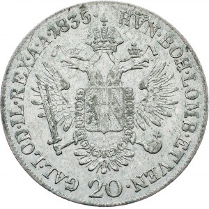 Franz I. (II.), 20 Kreuzer 1835, E, Karlsburg