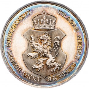 Ferdinand V., Medal 1836, Anna Marie - Coronation of the bohemian queen in Prague