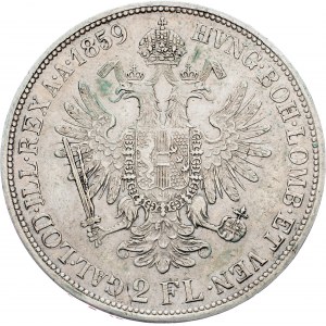 Franz Joseph I., 2 Gulden 1859, B, Kremnitz