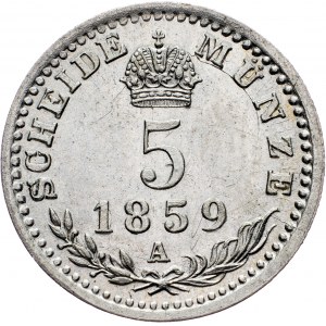 Franz Joseph I., 5 Kreuzer 1859, A, Vienna