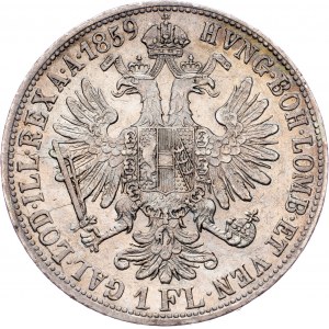 Franz Joseph I., 1 Gulden 1859, V, Venice