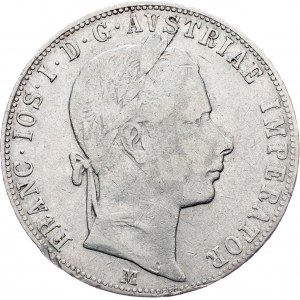 Franz Joseph I., 1 Gulden 1859, M, Milan