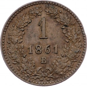 Franz Joseph I., 1 Kreuzer 1861, B, Kremnitz