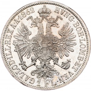 Franz Joseph I., 1 Gulden 1862, A, Vienna