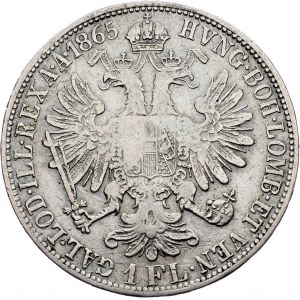 Franz Joseph I., 1 Gulden 1865, E, Karlsburg