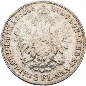 Franz Joseph I., 2 Gulden 1865, A, Vienna