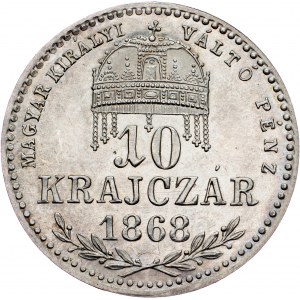 Franz Joseph I., 10 Krajczár 1868, KB, Kremnitz