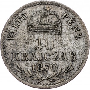 Franz Joseph I., 10 Krajczár 1870, KB, Kremnitz