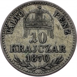 Franz Joseph I., 10 Krajczár 1870, KB, Kremnitz