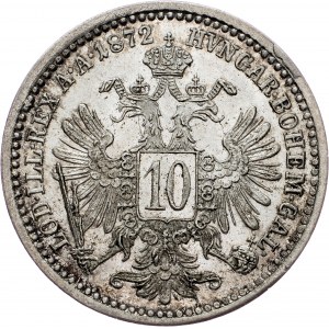 Franz Joseph I., 10 Kreuzer 1872, Vienna