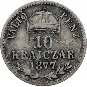 Franz Joseph I., 10 Krajczár 1877, KB, Kremnitz