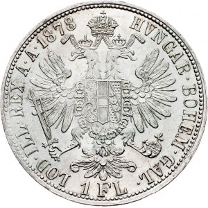 Franz Joseph I., 1 Gulden 1878, Vienna
